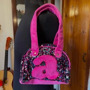 Justice Bedazzled Sequin Glitter Rhinestone Purse